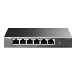 TP-Link - V1 - commutateur - non géré - 6 x 10 - 100 (4 PoE+) - de bureau, fixation murale - PoE+ (67 W) (TL-SF1006P)_3